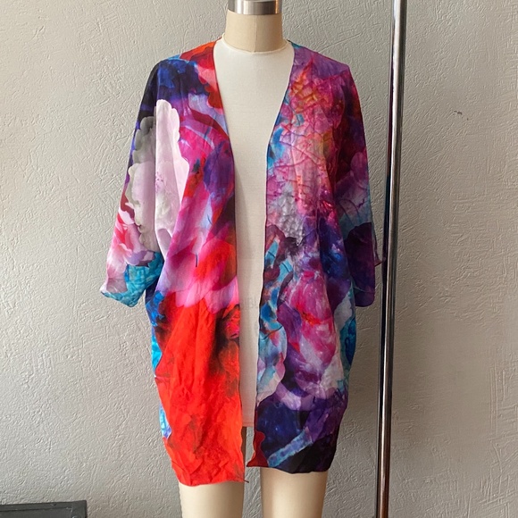 Athena Procopiou Other - Athena Procopiou Silk Tie-Dye Coverup